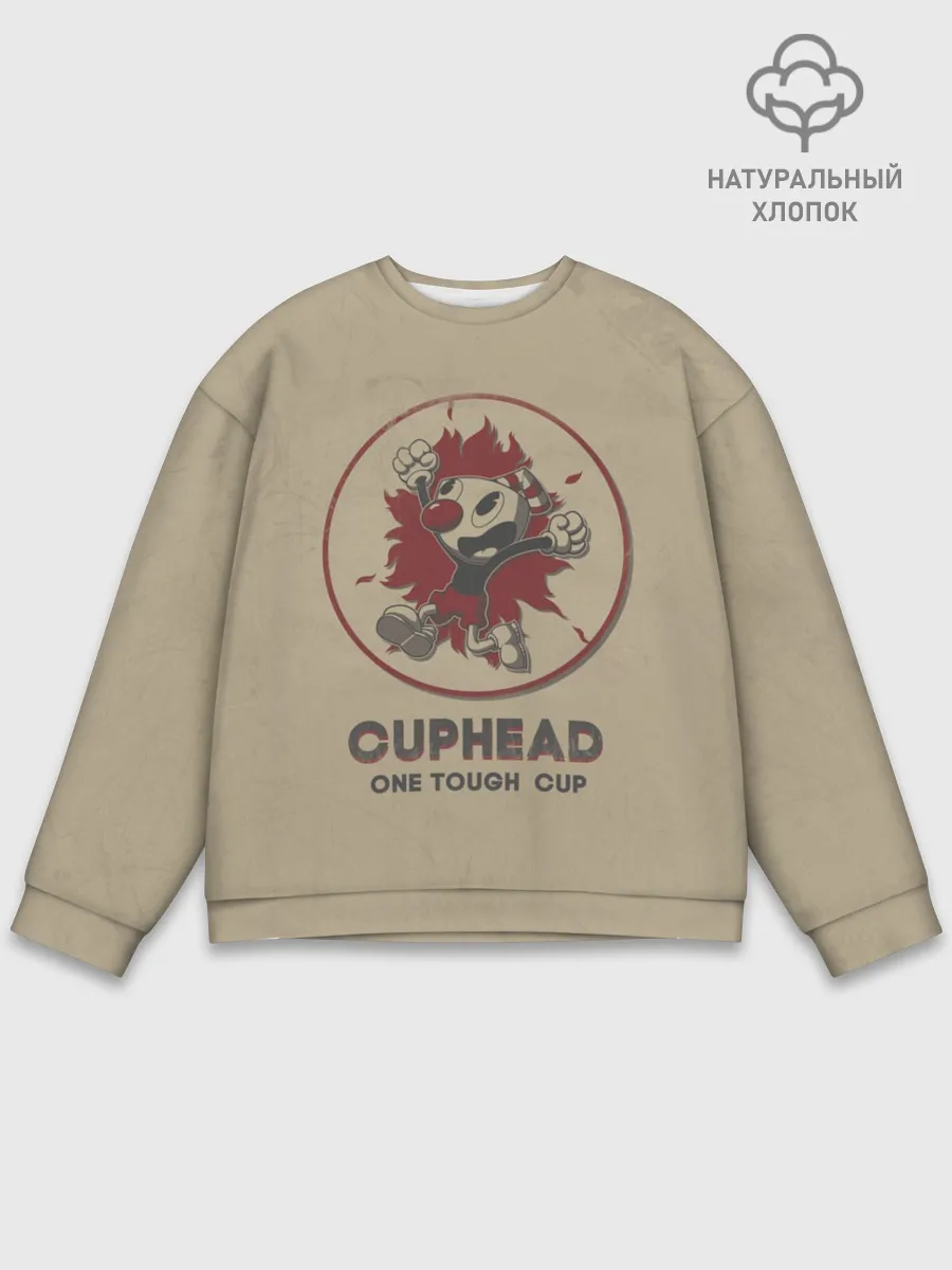 Мужской свитшот базовый / Cuphead