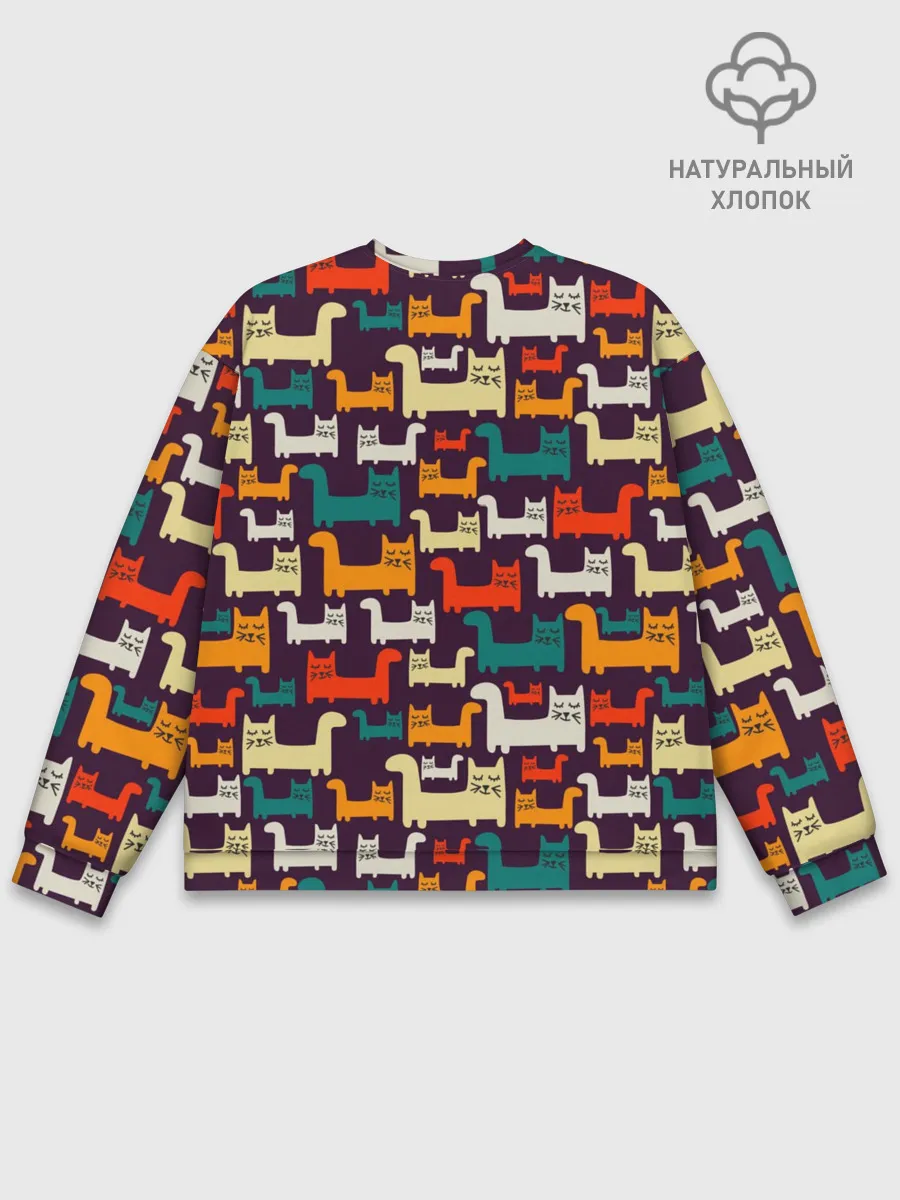 Мужской свитшот базовый / Найди чёрного кота