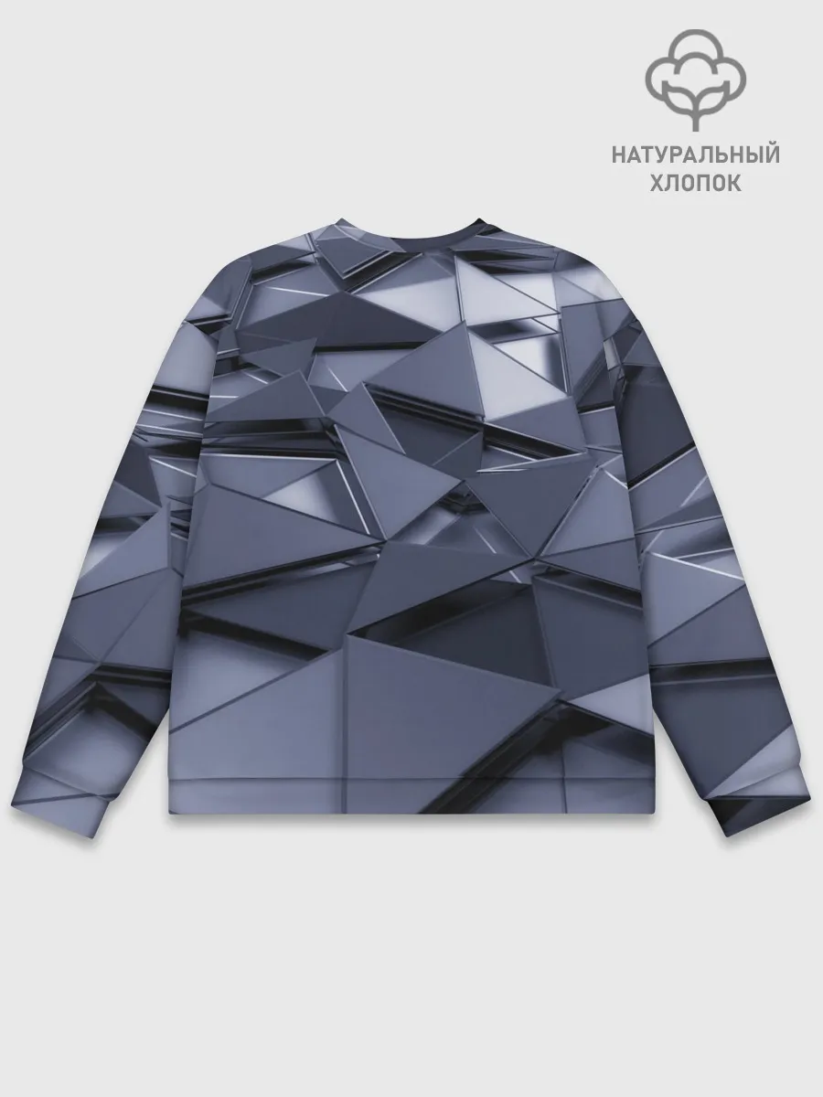 Мужской свитшот базовый / Metalic geometry