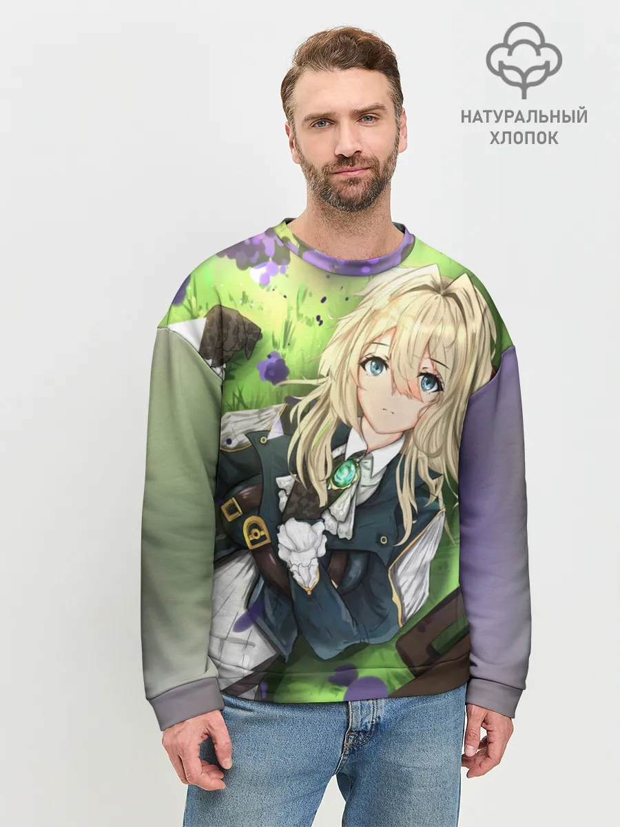 Мужской свитшот базовый / Violet Evergarden