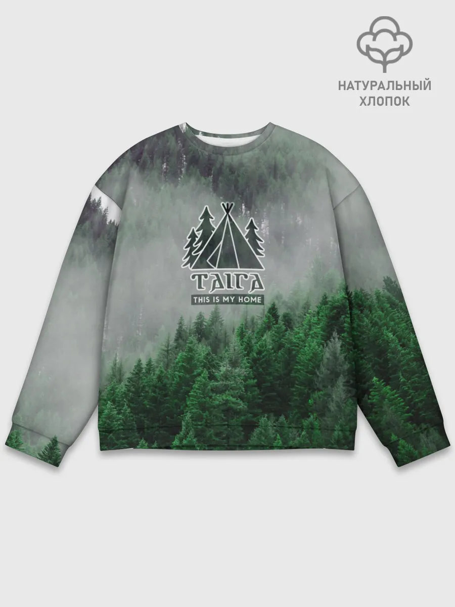 Мужской свитшот базовый / Сибирь