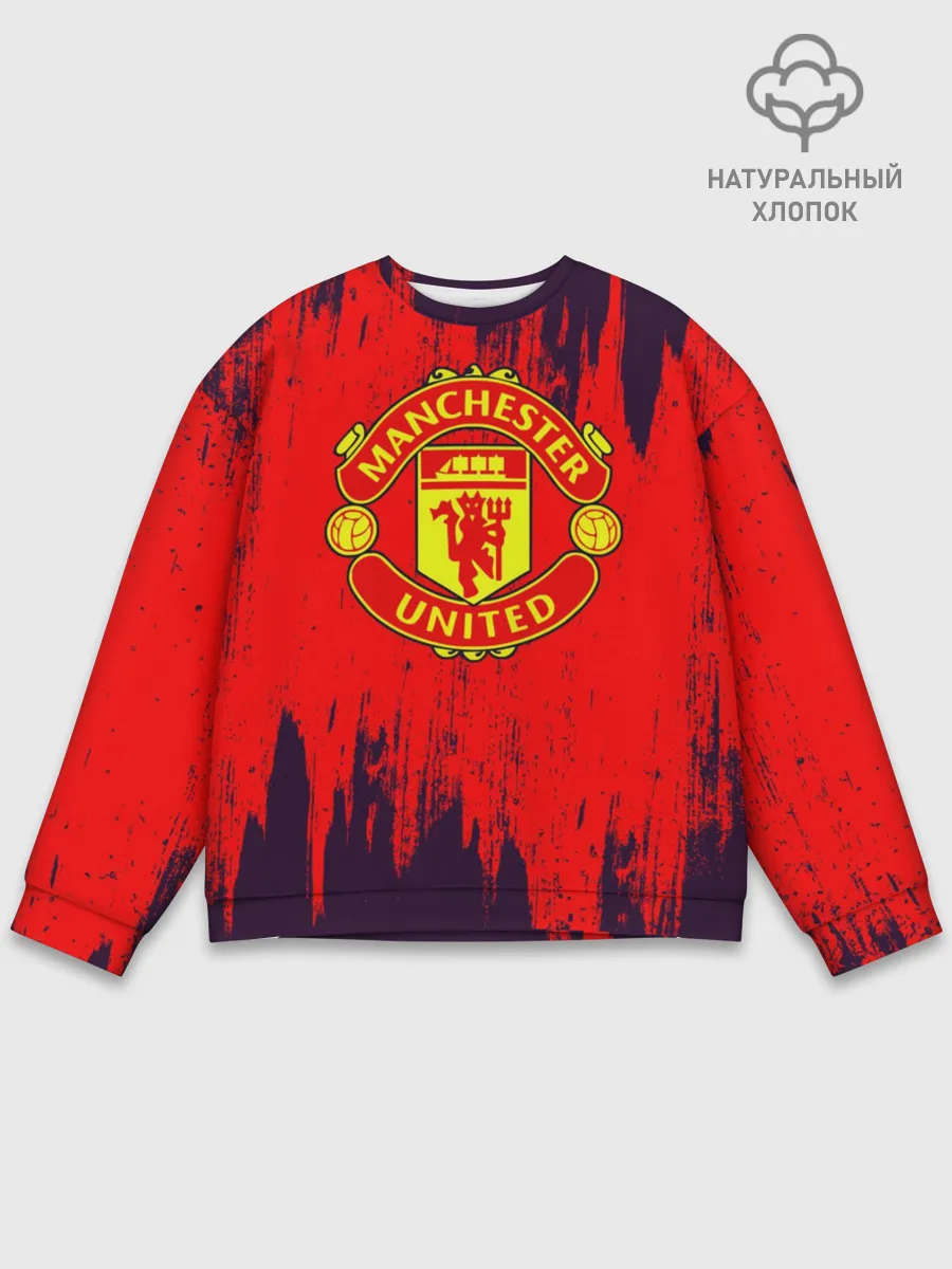 Мужской свитшот базовый / Манчестер Юнайтед