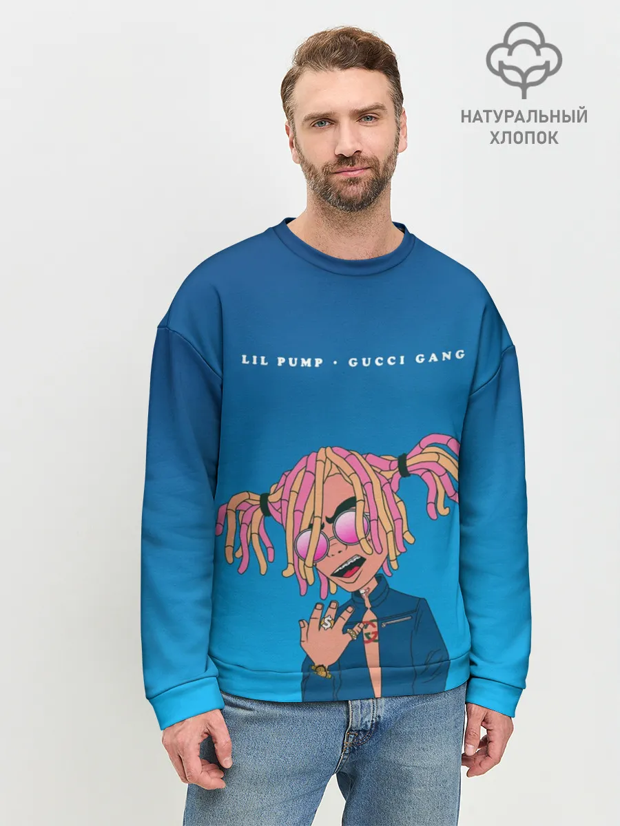 Мужской свитшот базовый / Lil Pump Gucci Gang