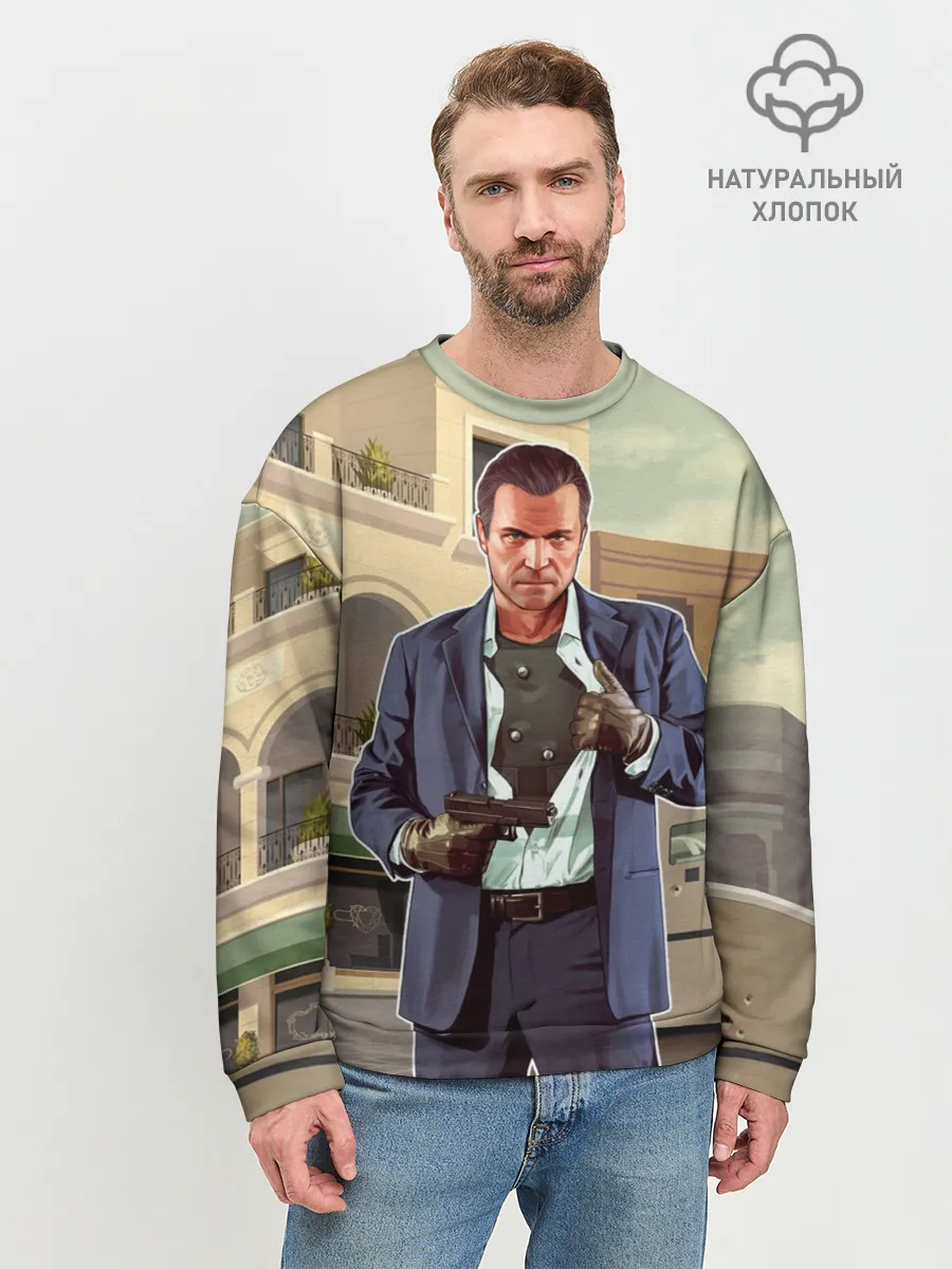 Мужской свитшот базовый / GTA V - Майкл