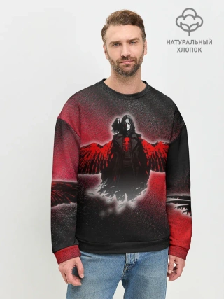 Мужской свитшот базовый / Ворон