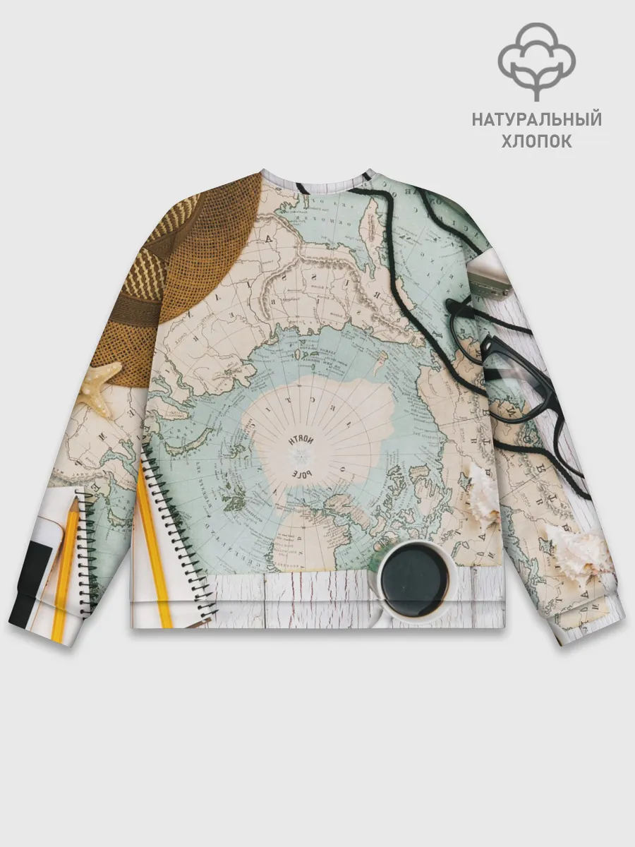 Мужской свитшот базовый / Тайна путешествия