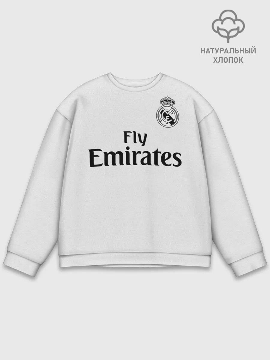 Мужской свитшот базовый / Реал Мадрид Форма Новая 18/19