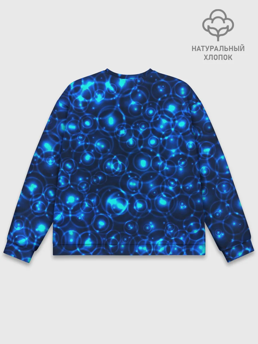 Мужской свитшот базовый / Пузырчатый абстракт