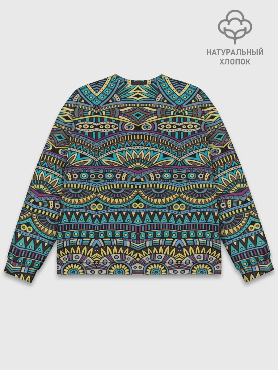 Мужской свитшот базовый / Этнический узор