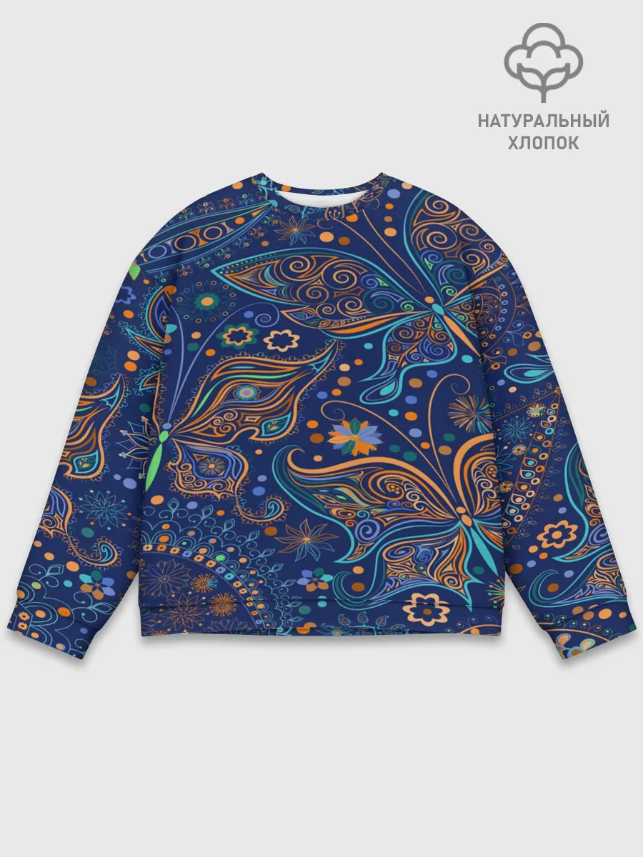 Мужской свитшот базовый / Необычные узоры