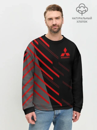 Мужской свитшот базовый / MITSUBISHI | МИТСУБИСИ