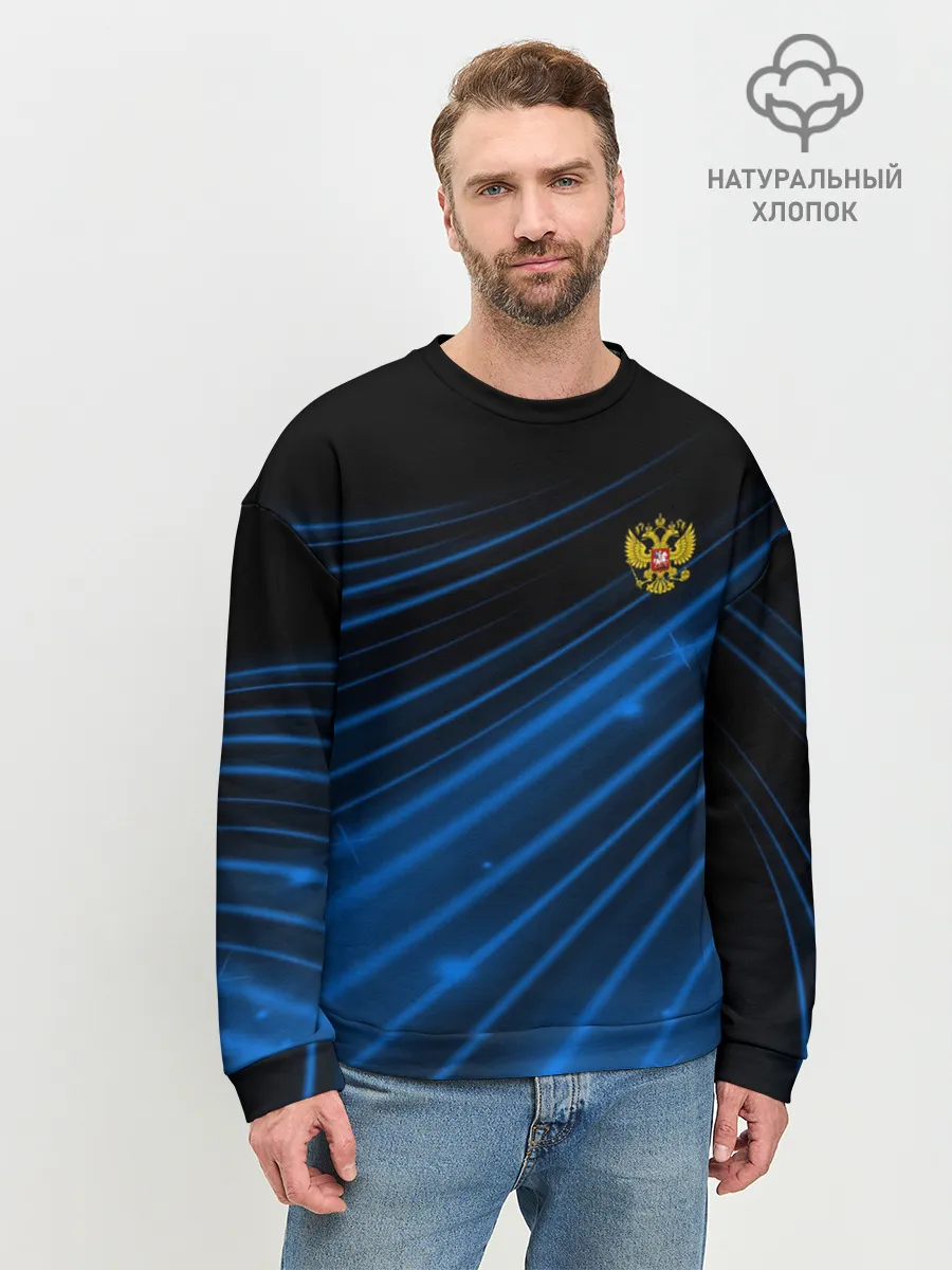 Мужской свитшот базовый / Russia Sport 2018 uniform