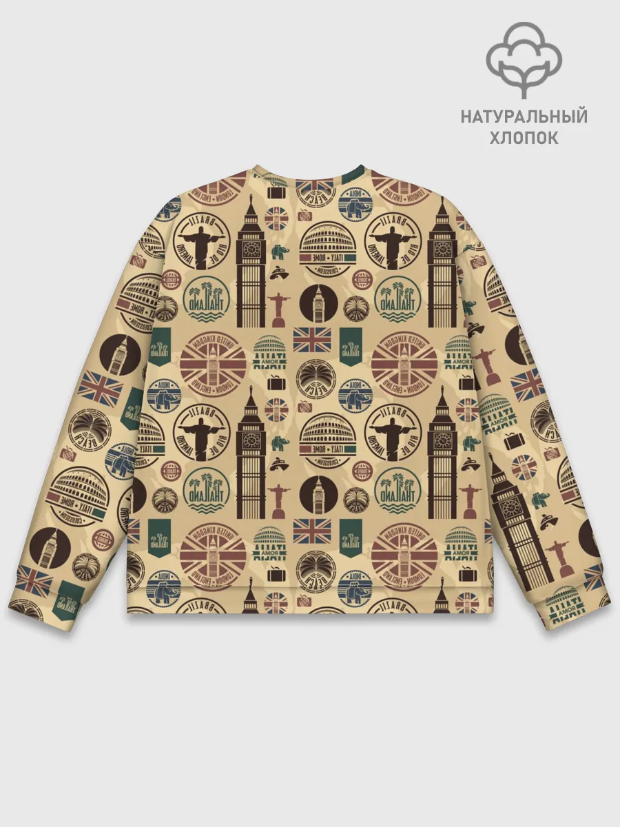 Мужской свитшот базовый / Путешествие