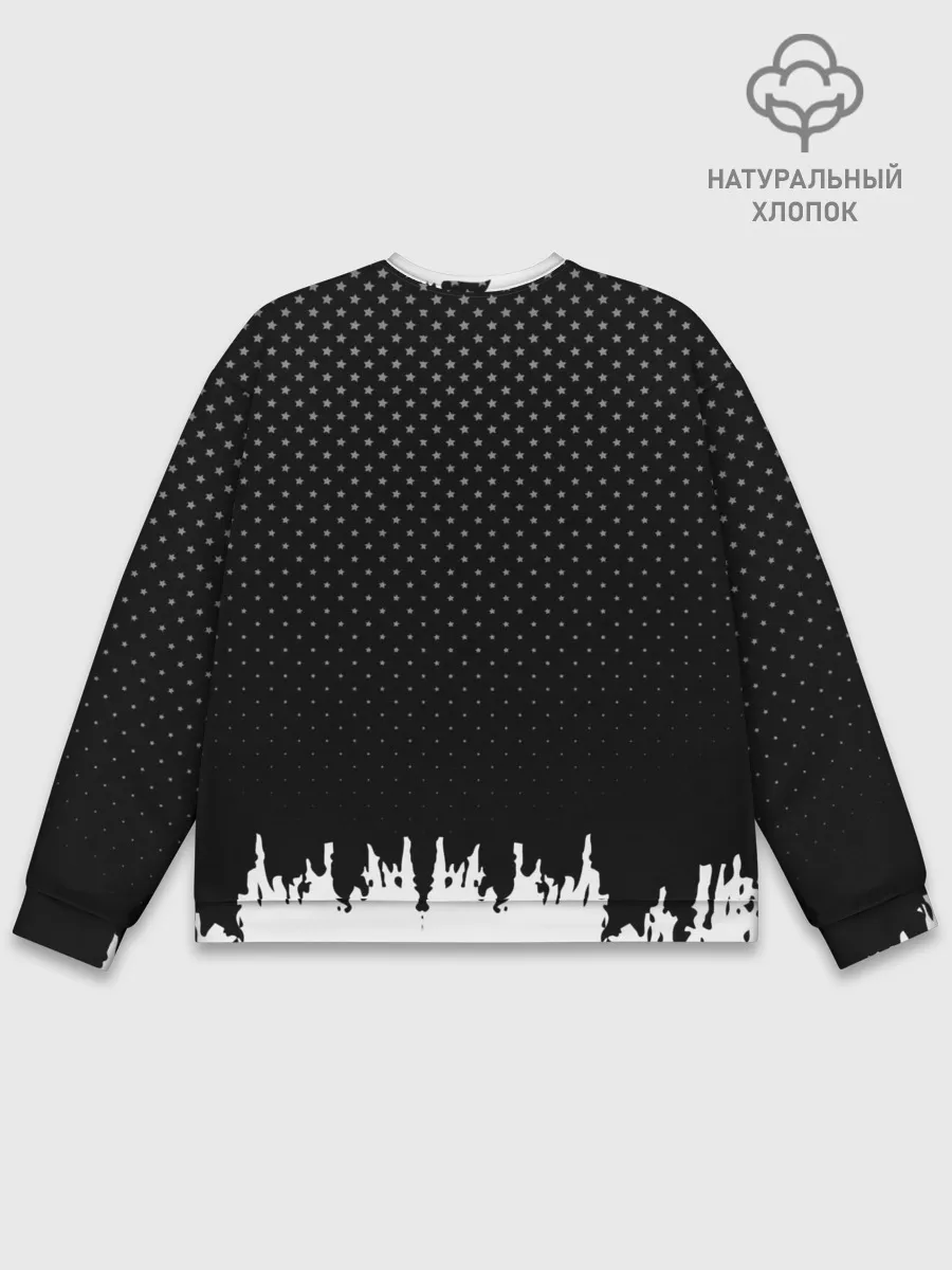 Мужской свитшот базовый / Mitsubishi abstract black