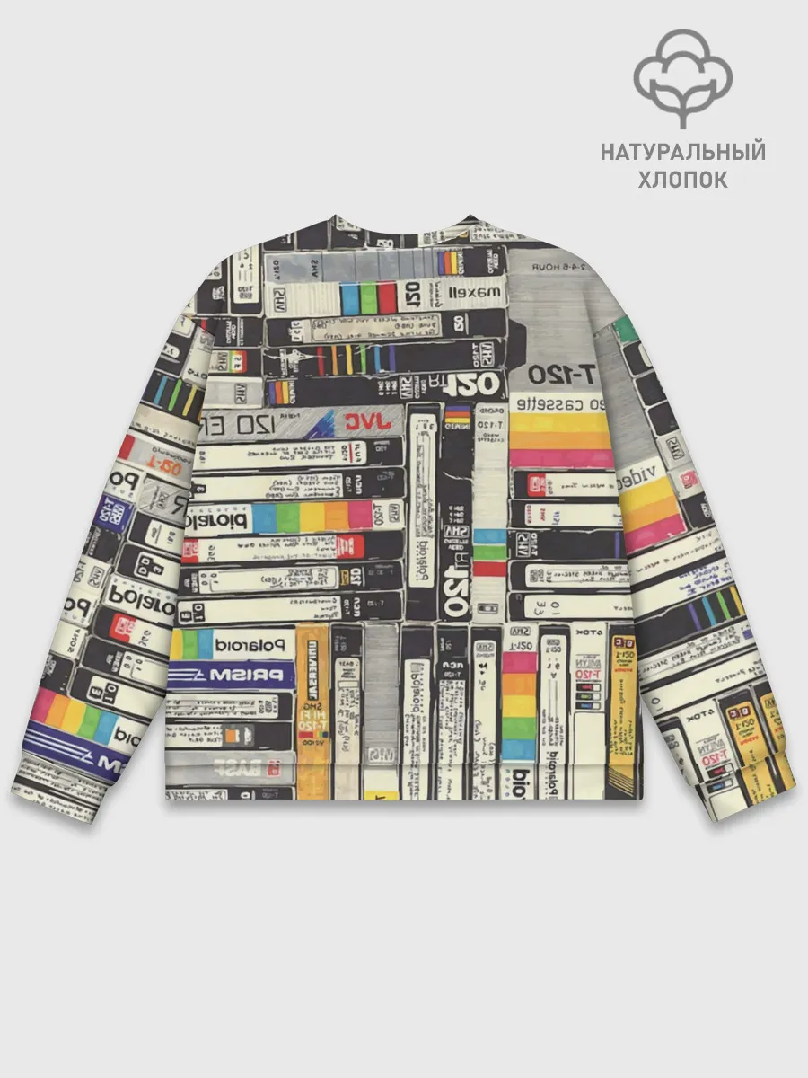 Мужской свитшот базовый / VHS-кассеты