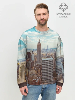 Мужской свитшот базовый / Столица мира