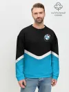Мужской свитшот базовый / BMW Black & Blue
