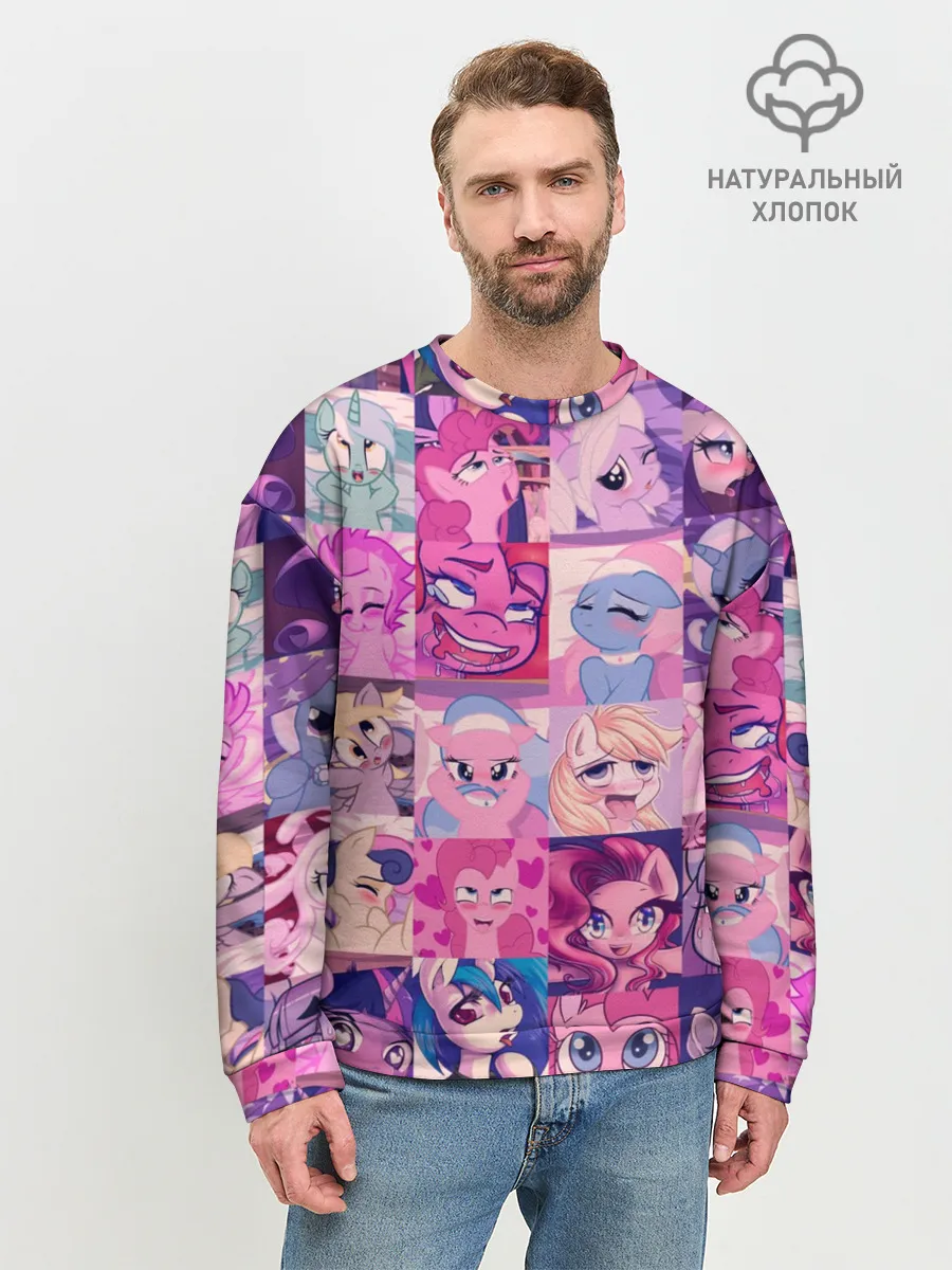 Мужской свитшот базовый / My Little Pony Ahegao