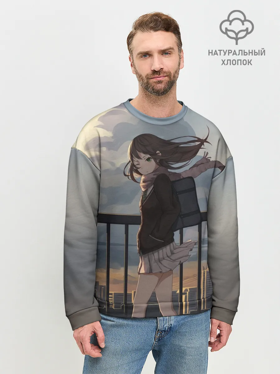 Мужской свитшот базовый / IDOLMASTER. Rin Shibuya