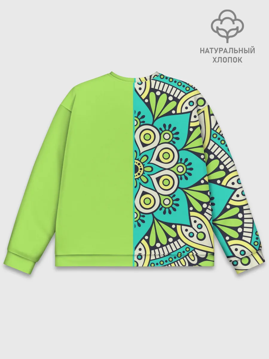 Мужской свитшот базовый / Медитация с мандалой