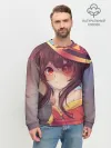 Мужской свитшот базовый / Konosuba в шляпе