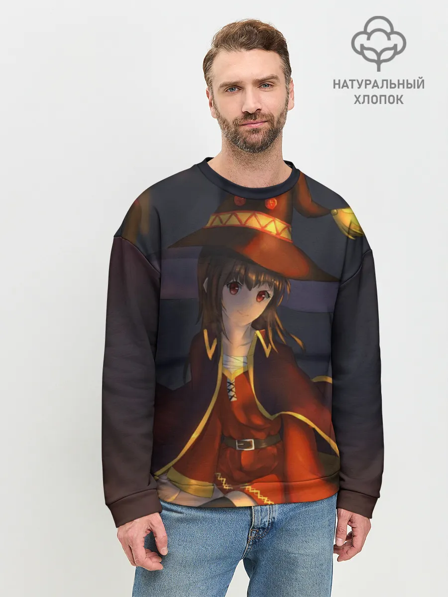 Мужской свитшот базовый / Megumin ночная