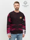Мужской свитшот базовый / Barcelona abstract collection