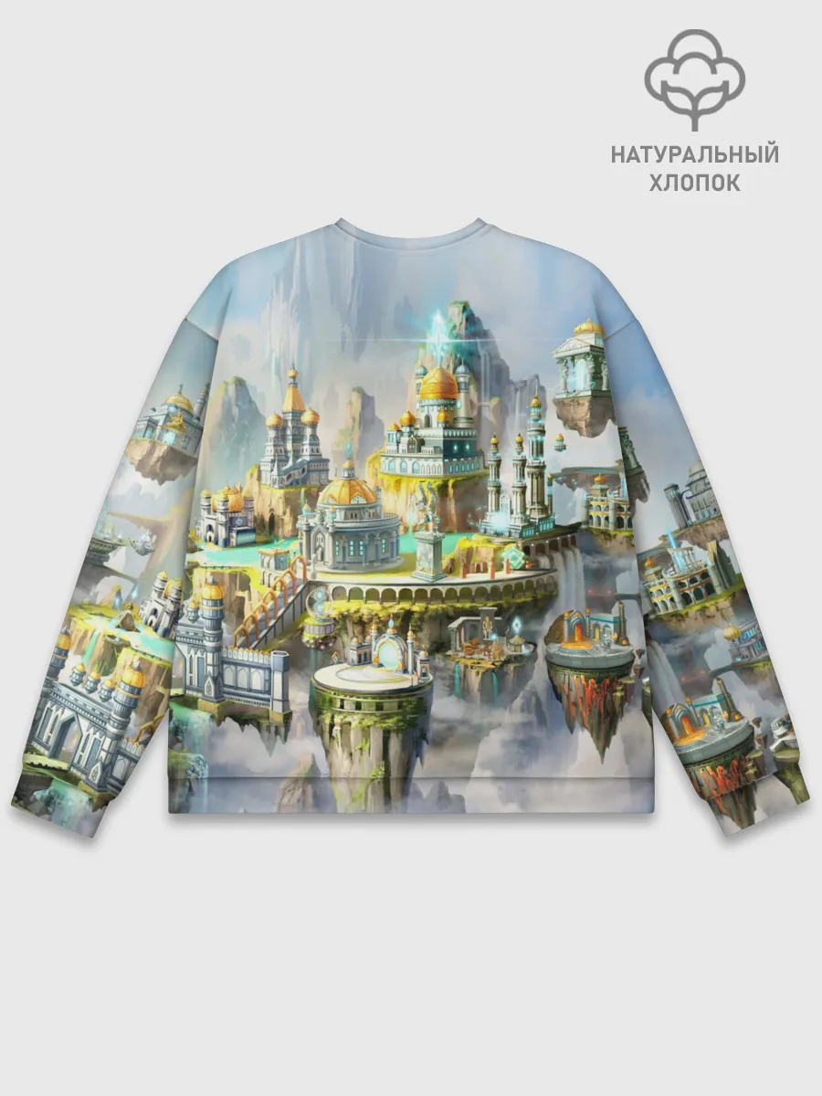 Мужской свитшот базовый / Город в небе