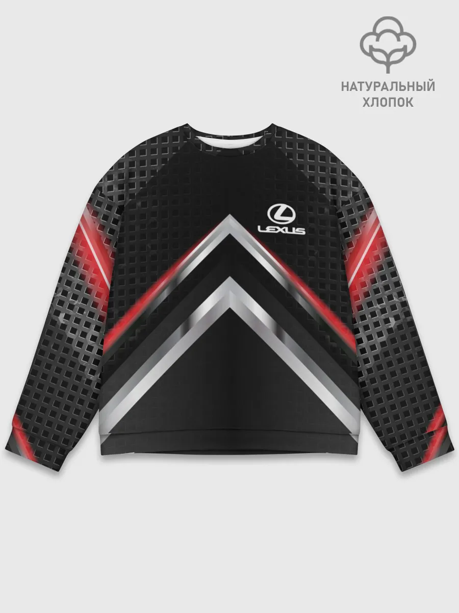 Мужской свитшот базовый / Lexus abstract line