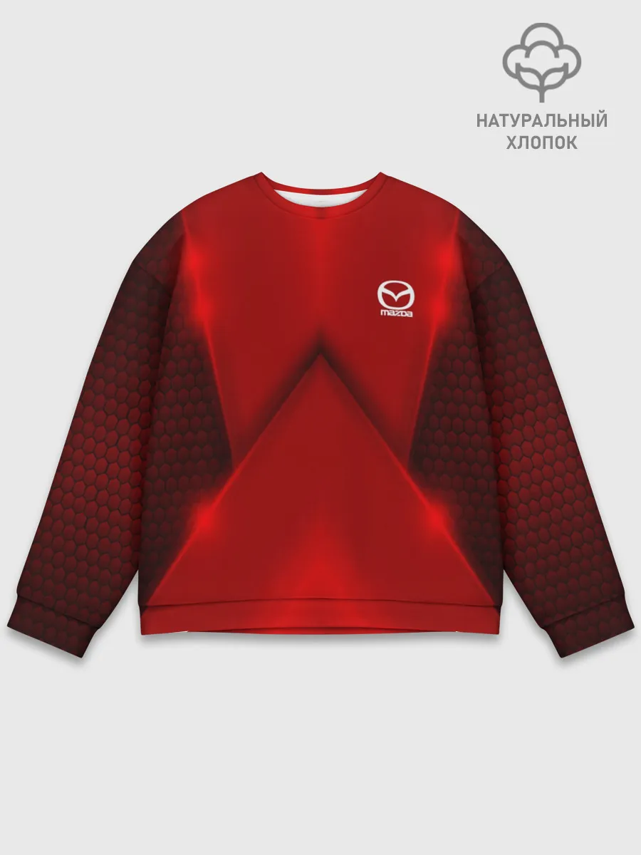 Мужской свитшот базовый / Mazda car sport RED
