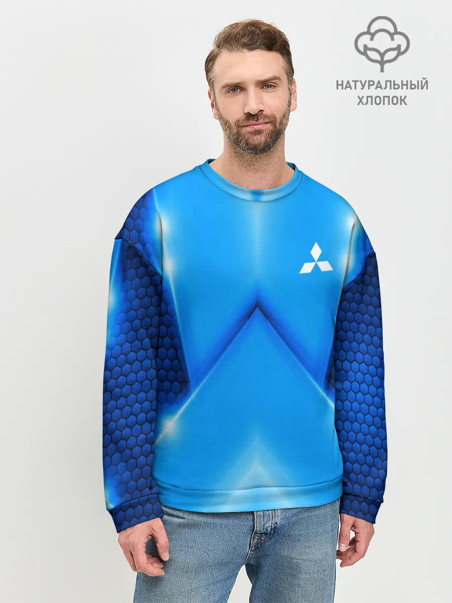 Мужской свитшот базовый / Mitsubishi car sport SKY