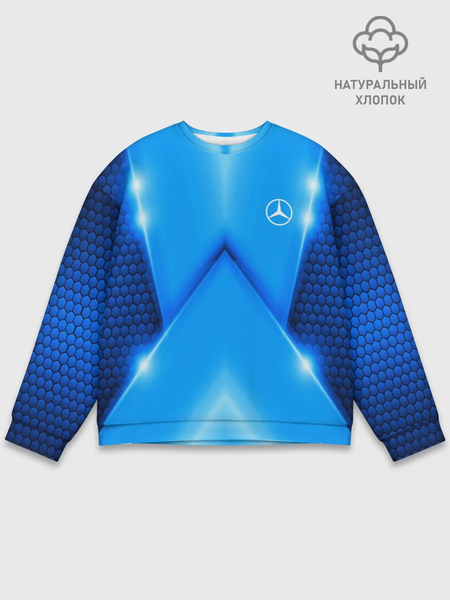 Мужской свитшот базовый / Mercedes car sport SKY