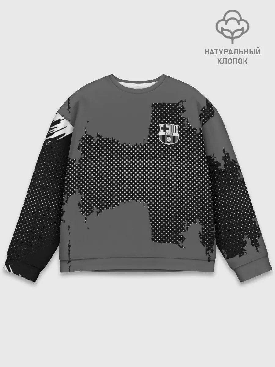 Мужской свитшот базовый / BARCELONA SPORT GRAY