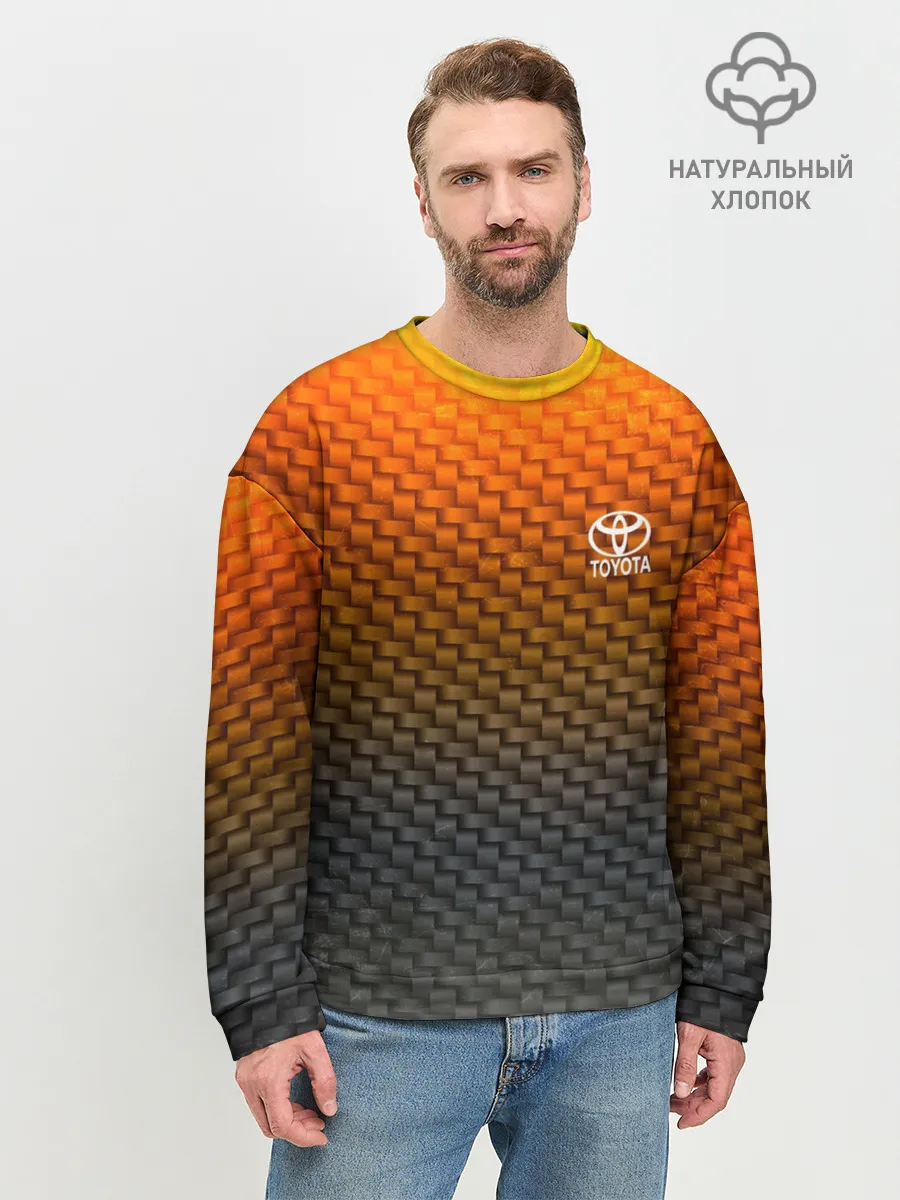 Мужской свитшот базовый / TOYOTA COLLECTION CARBON