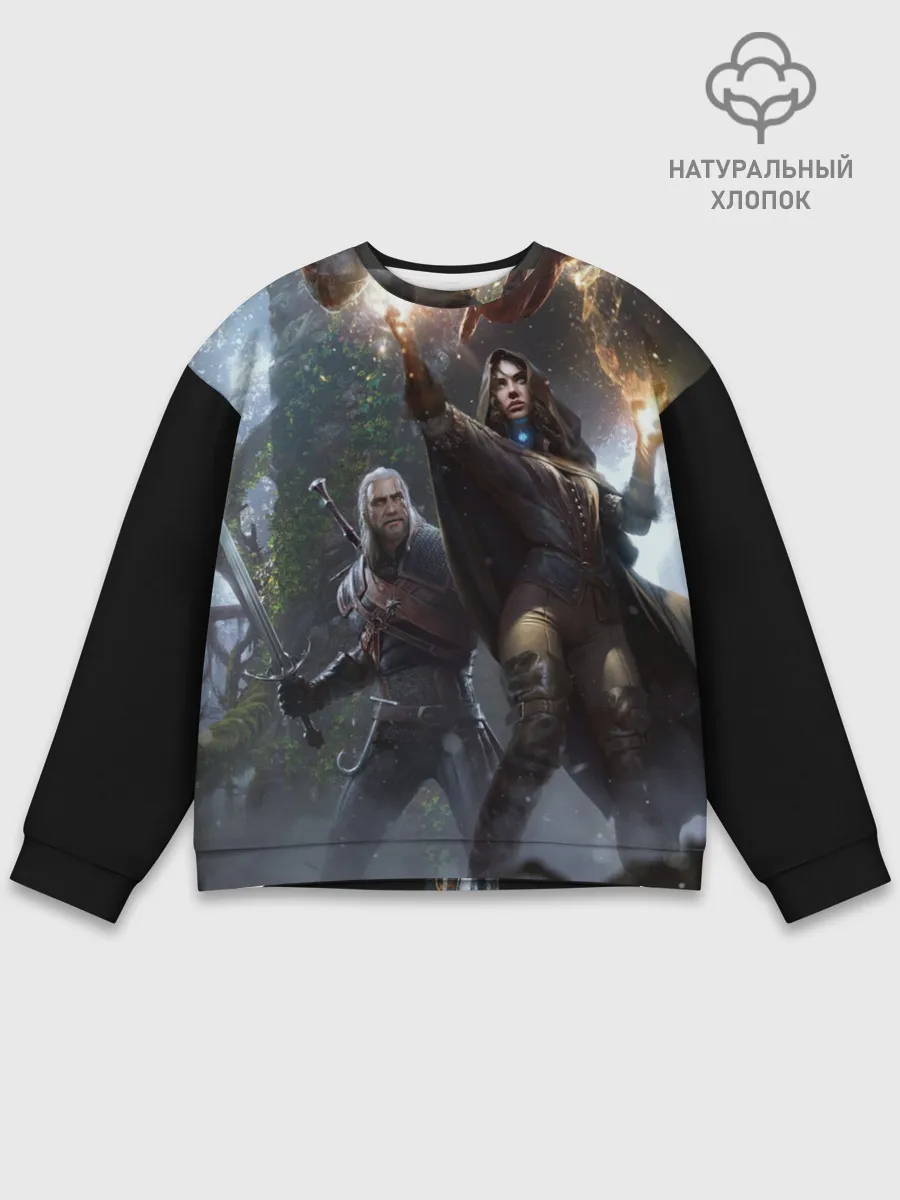 Мужской свитшот базовый / Геральт и Йен