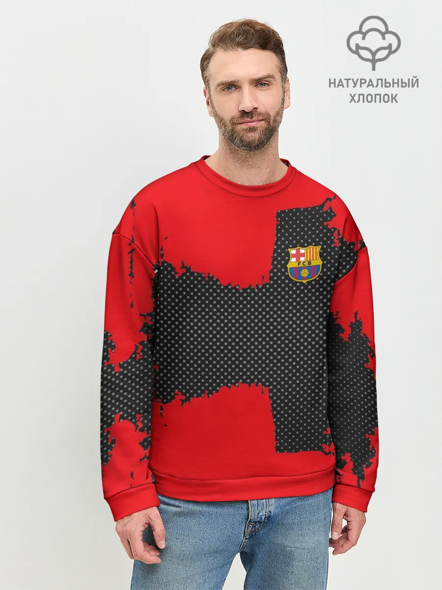Мужской свитшот базовый / BARCELONA SPORT RED