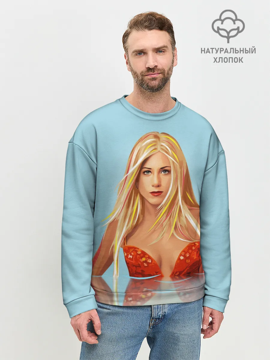 Мужской свитшот базовый / Дженнифер Энистон