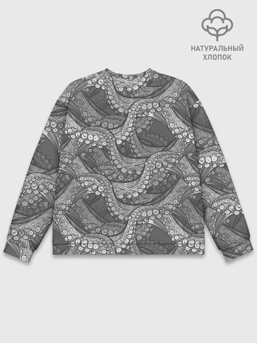 Мужской свитшот базовый / Octopus dark