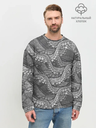 Мужской свитшот базовый / Octopus dark