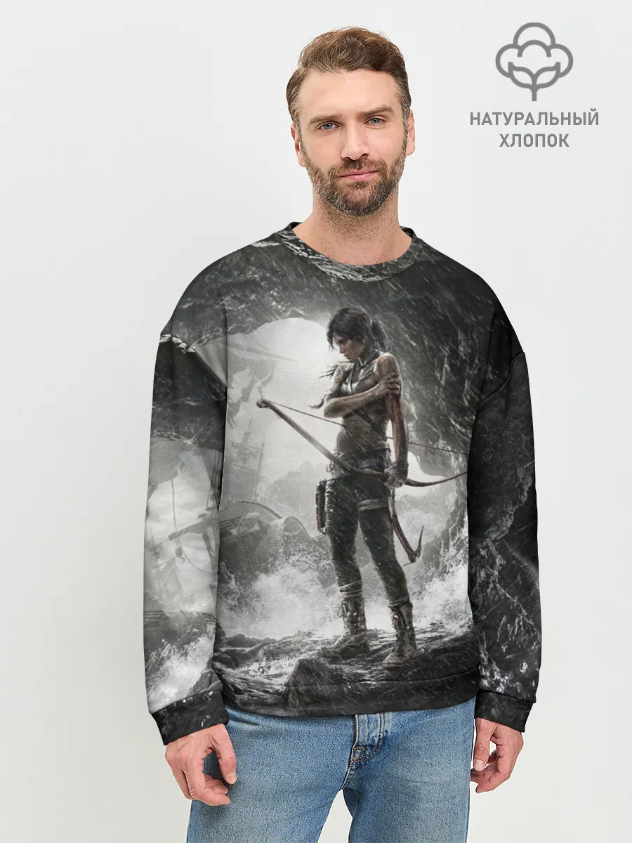 Мужской свитшот базовый / Tomb Raider