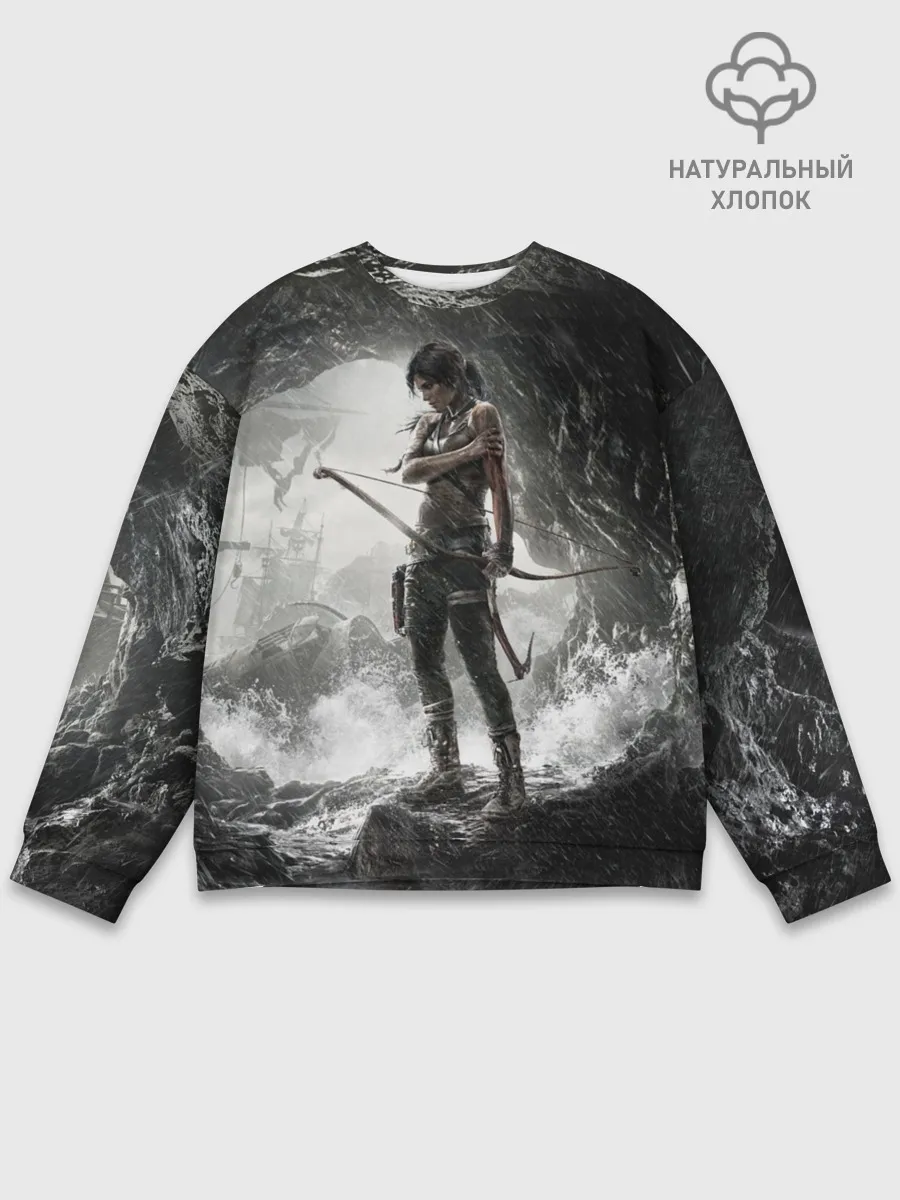 Мужской свитшот базовый / Tomb Raider