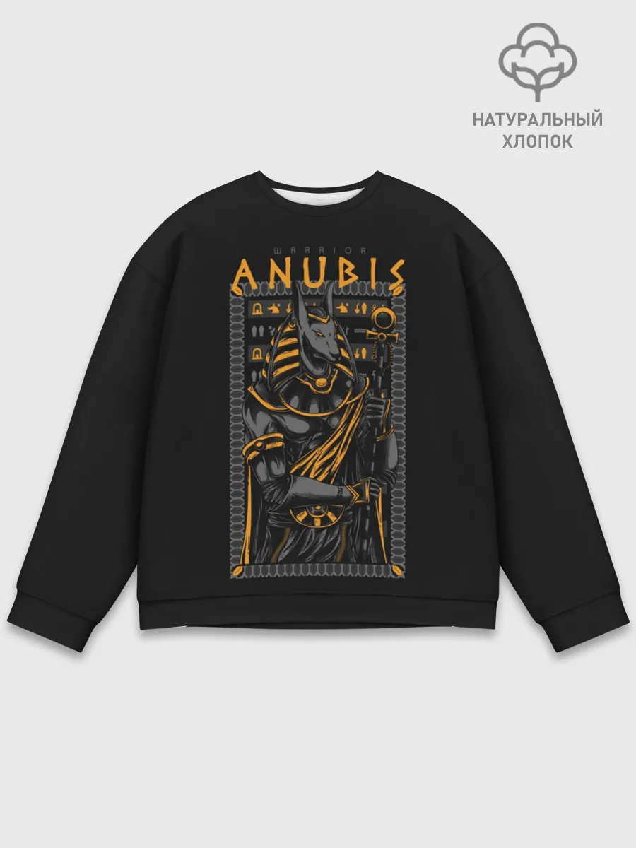 Мужской свитшот базовый / Анубис Воин