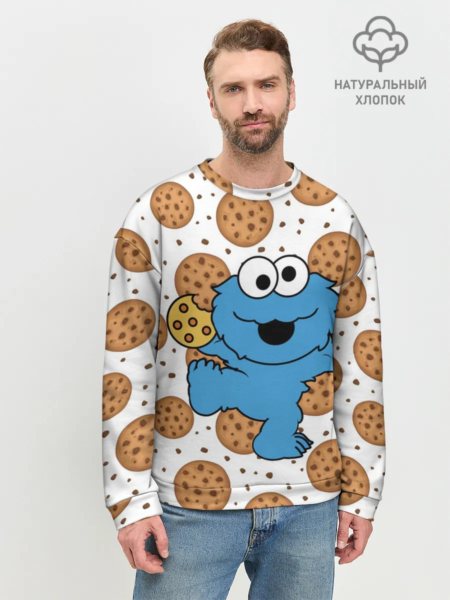 Мужской свитшот базовый / Cookie monster