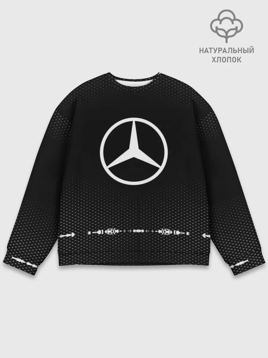 Мужской свитшот базовый / Mercedes sport auto abstract