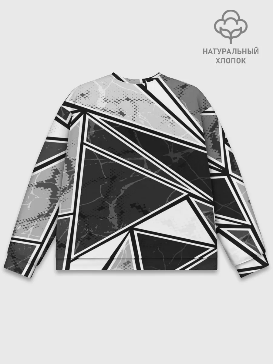 Мужской свитшот базовый / Спортивная геометрия
