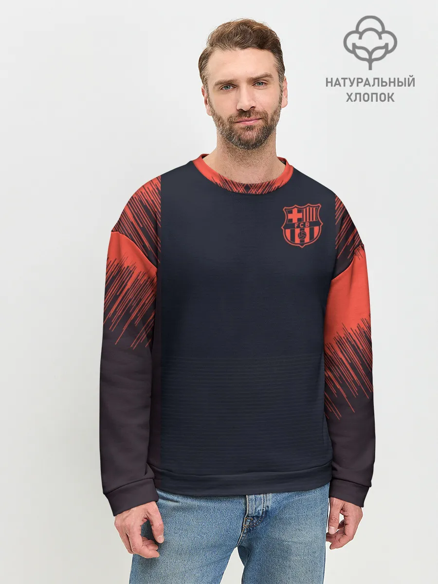 Мужской свитшот базовый / Barcelona Training 18-19