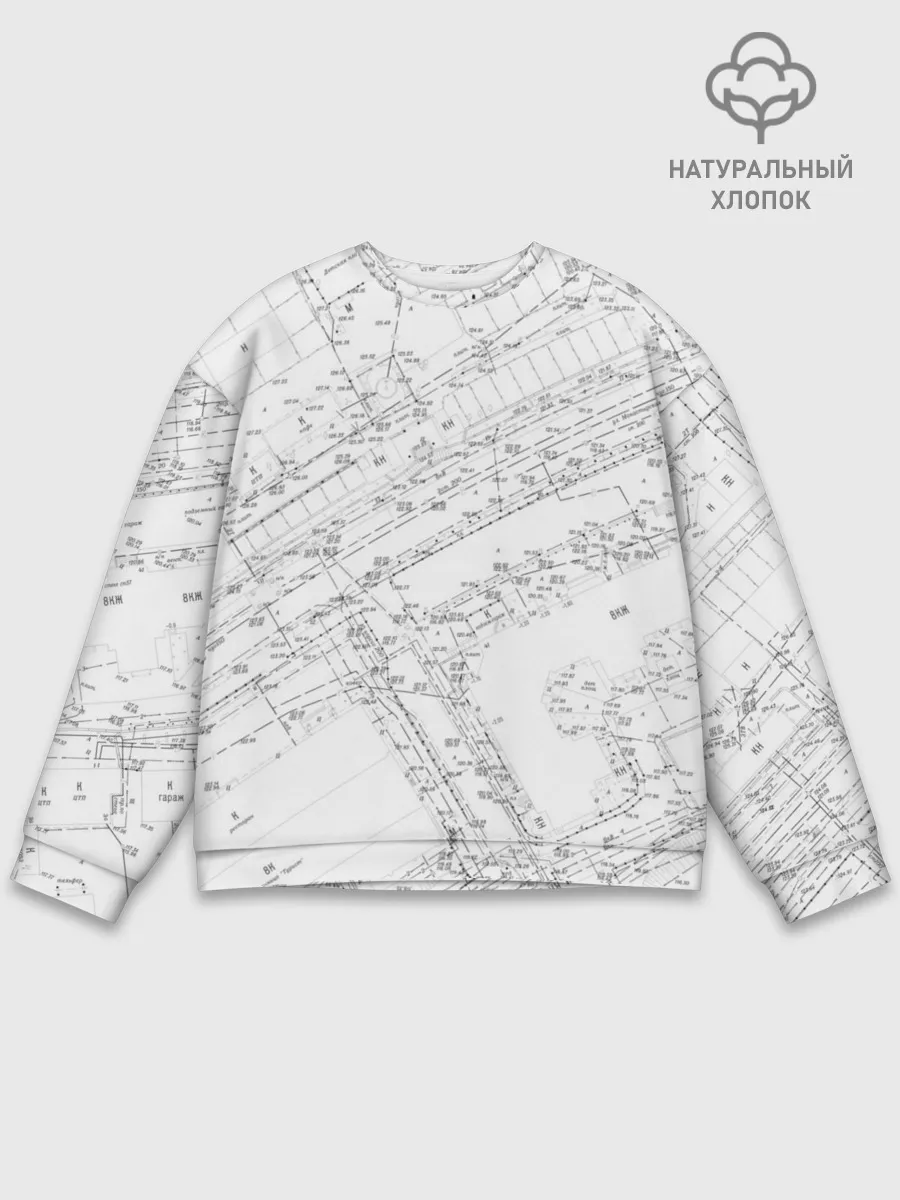 Мужской свитшот базовый / Топография_01