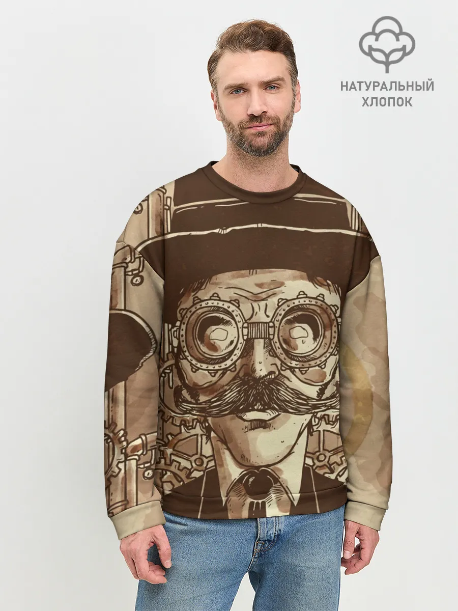 Мужской свитшот базовый / Стимпанк