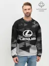 Мужской свитшот базовый / Lexus sport geometry