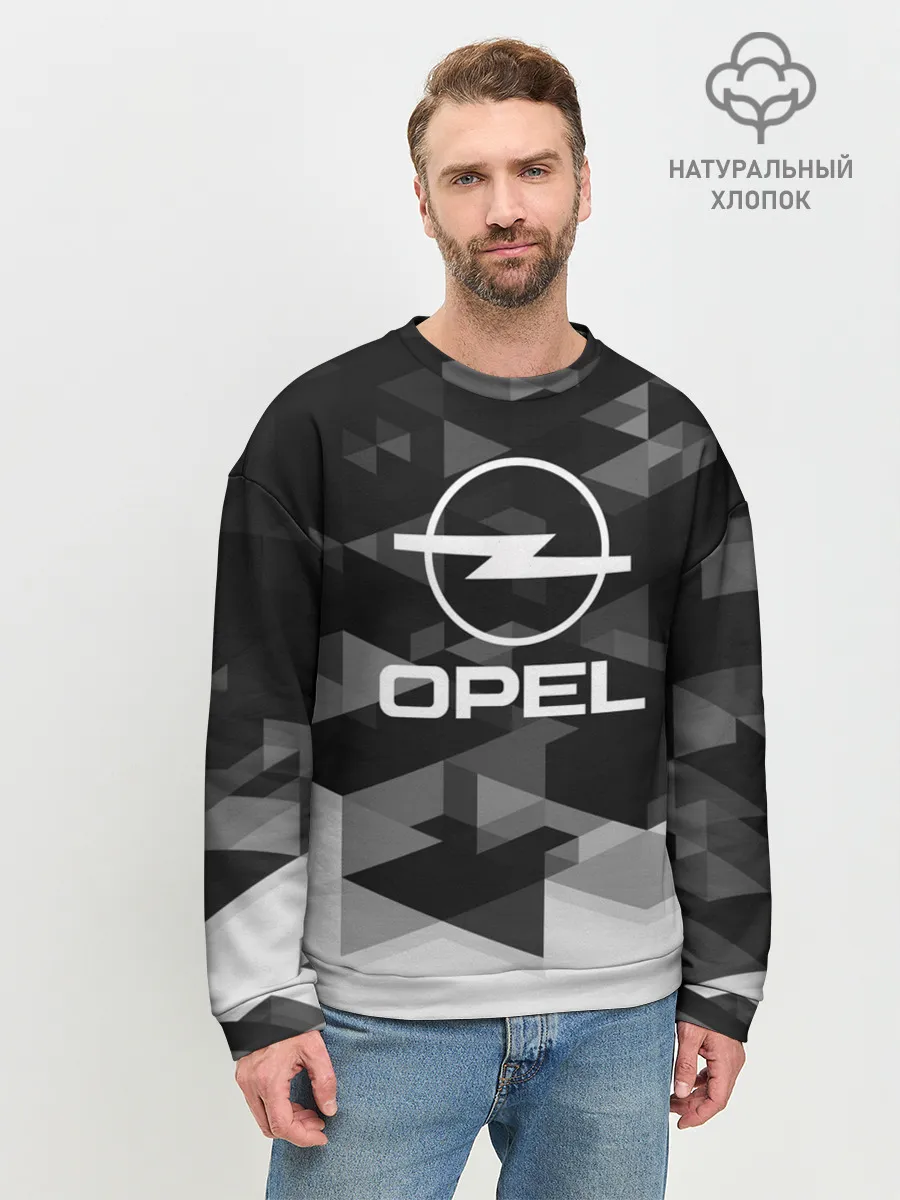 Мужской свитшот базовый / Opel sport geometry